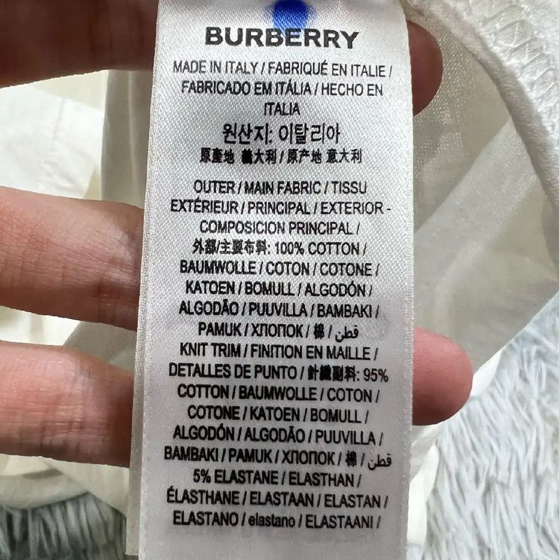 Burberry Burberry White Men's T-Shirt XXL Size Size US XXL / EU 58 / 5 - 4 Thumbnail