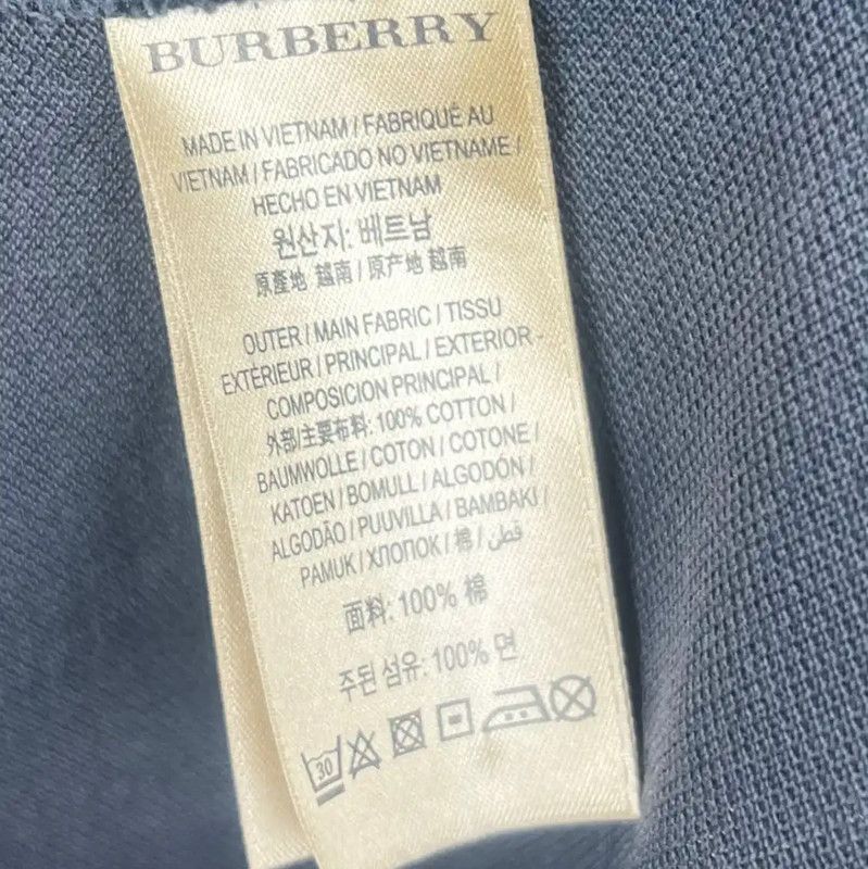 Burberry Burberry Men's Black Gray Cotton Polo Shirt Size US S / EU 44-46 / 1 - 5 Thumbnail