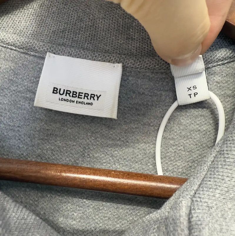 Burberry Burberry Men's Gray Cotton Short Sleeve Shirt Size US XS / EU 42 / 0 - 3 Thumbnail