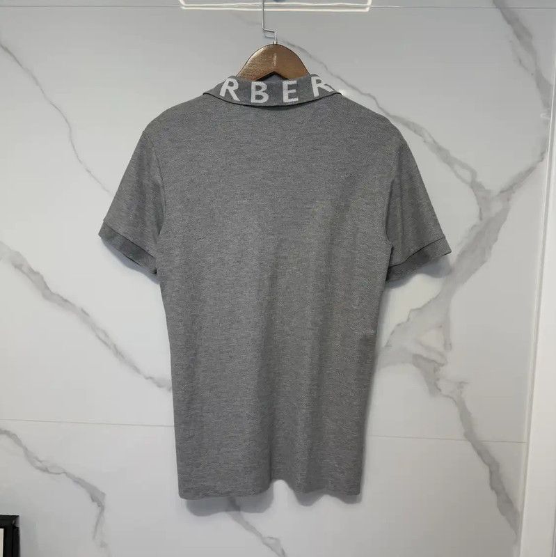 Burberry Burberry Men's Gray Cotton Short Sleeve Shirt Size US XS / EU 42 / 0 - 2 Thumbnail