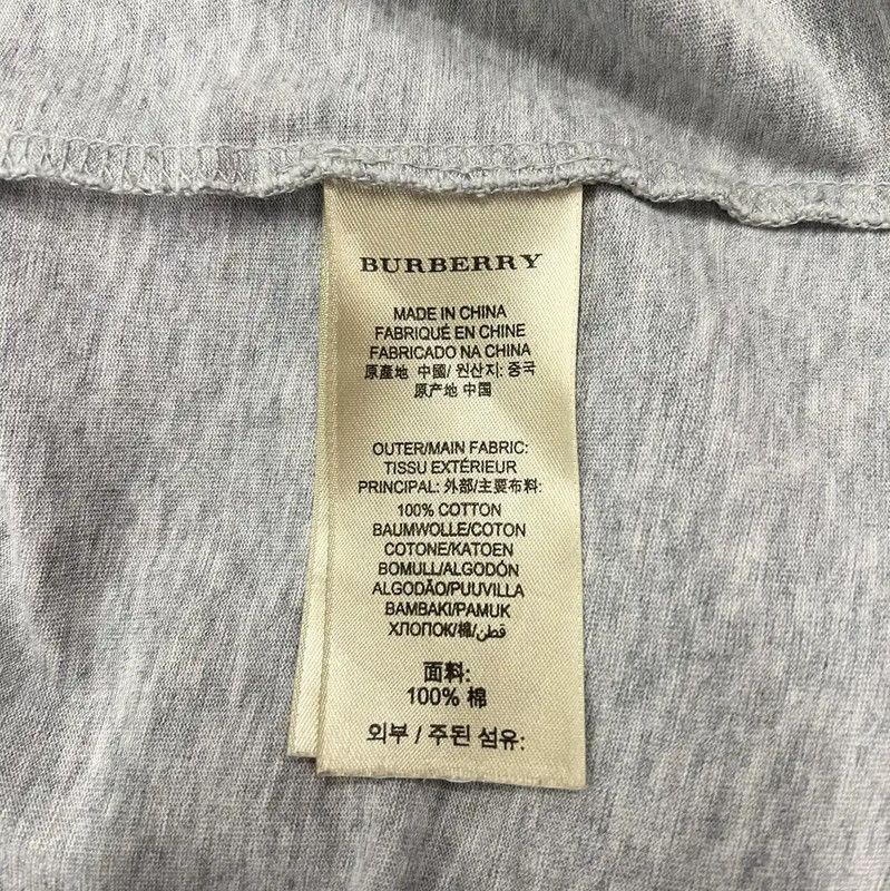 Burberry Burberry Gray Cotton Summer T-shirt for Men Size US S / EU 44-46 / 1 - 5 Thumbnail
