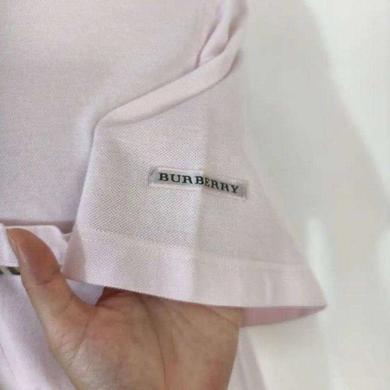 Burberry Burberry Men’s Summer Pink Cotton Polo Size US M / EU 48-50 / 2 - 3 Thumbnail
