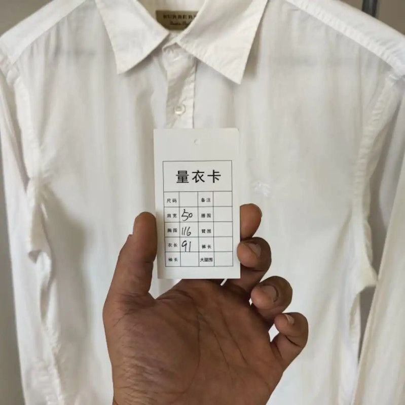 Burberry Burberry White Men's Shirt Size M Size US M / EU 48-50 / 2 - 7 Thumbnail
