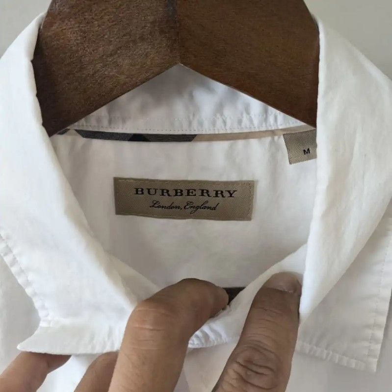 Burberry Burberry White Men's Shirt Size M Size US M / EU 48-50 / 2 - 4 Thumbnail
