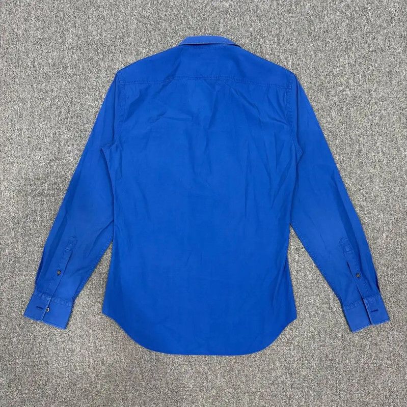 Burberry Burberry Blue Cotton Long Sleeve Shirt Size US XS / EU 42 / 0 - 2 Thumbnail