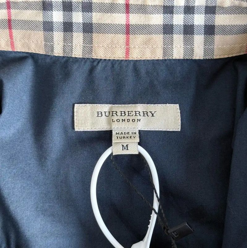 Burberry Burberry Men's Navy Blue Cotton Shirt Size US M / EU 48-50 / 2 - 4 Thumbnail