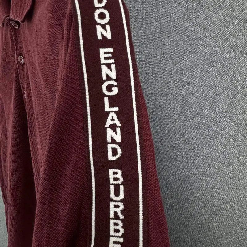 Burberry Burberry Red Men's Polo Shirt XXS Size US XXS / EU 40 - 3 Thumbnail