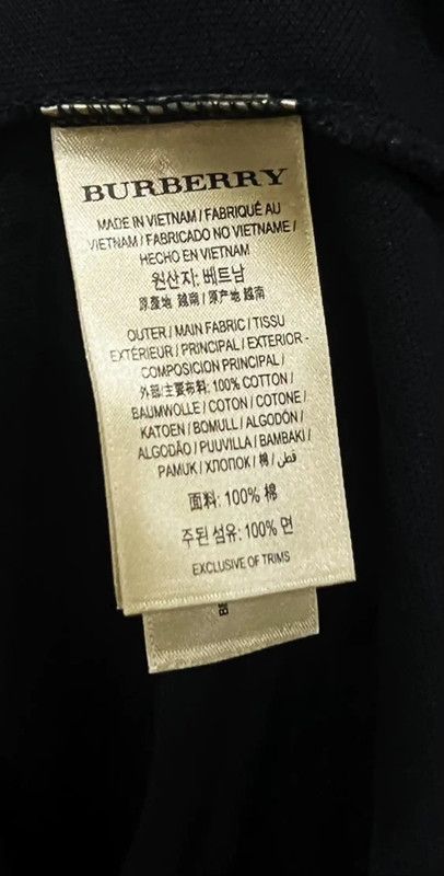 Burberry Burberry Black Cotton Men's Polo Shirt Size US S / EU 44-46 / 1 - 5 Thumbnail
