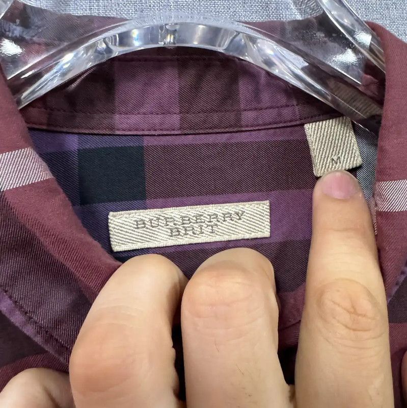 Burberry Burberry Men's Pink Cotton Long Sleeve Shirt Size US M / EU 48-50 / 2 - 4 Thumbnail