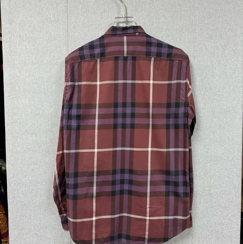 Burberry Burberry Men's Pink Cotton Long Sleeve Shirt Size US M / EU 48-50 / 2 - 2 Thumbnail
