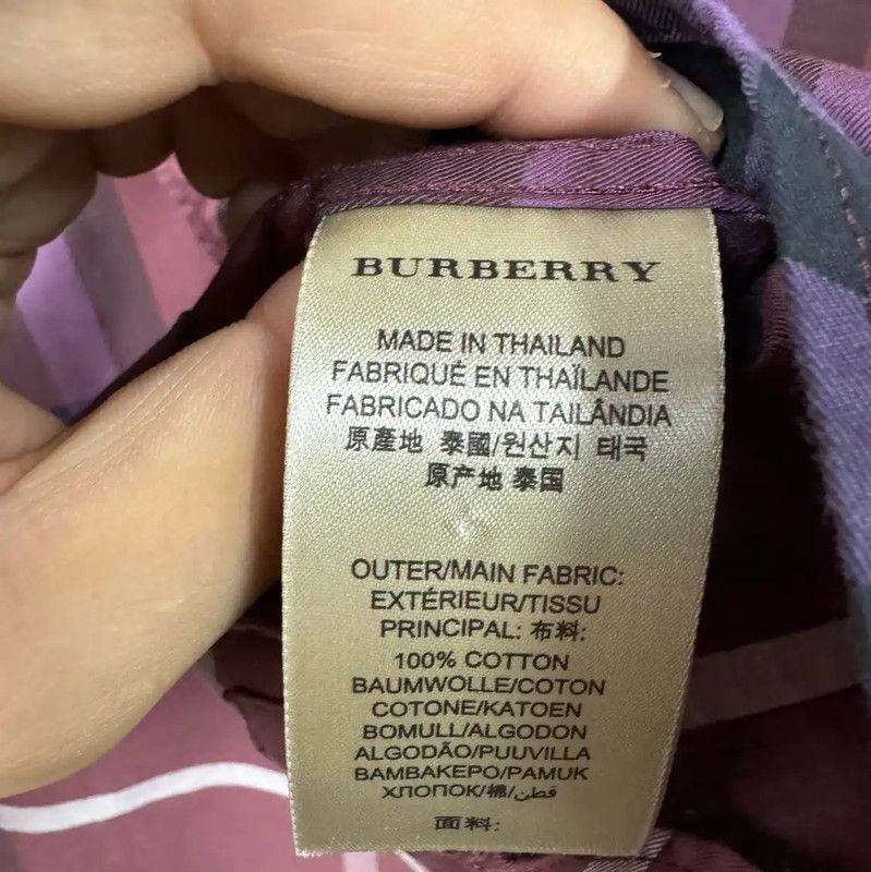 Burberry Burberry Men's Pink Cotton Long Sleeve Shirt Size US M / EU 48-50 / 2 - 5 Thumbnail