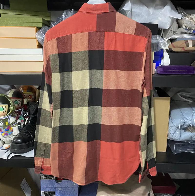 Burberry Burberry Red Cotton Long Sleeve Shirt Size US S / EU 44-46 / 1 - 2 Thumbnail