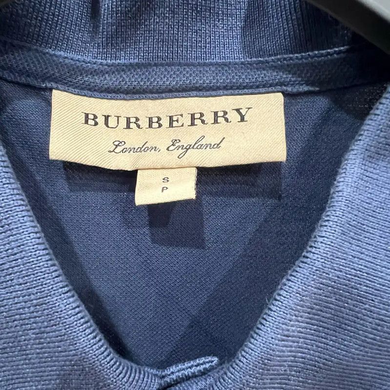 Burberry Burberry Men's Blue Cotton Polo Shirt Size US S / EU 44-46 / 1 - 3 Thumbnail
