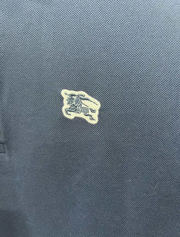 Burberry Burberry Men's Blue Cotton Polo Shirt Size US S / EU 44-46 / 1 - 4 Thumbnail