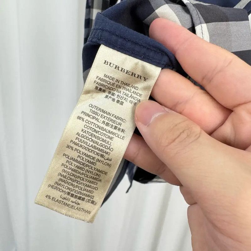 Burberry Burberry Mid-Length Cotton Logo Check Shirt Size US M / EU 48-50 / 2 - 7 Thumbnail