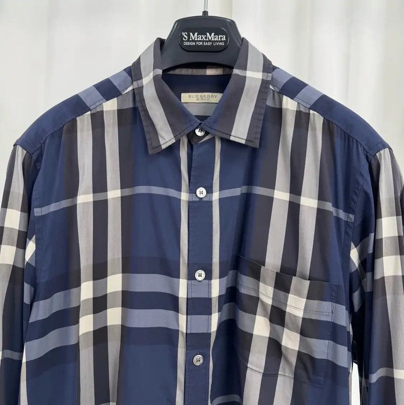 Burberry Burberry Mid-Length Cotton Logo Check Shirt Size US M / EU 48-50 / 2 - 3 Thumbnail