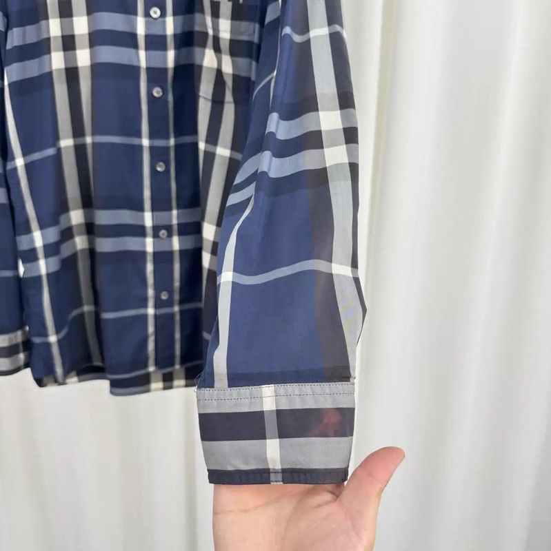 Burberry Burberry Mid-Length Cotton Logo Check Shirt Size US M / EU 48-50 / 2 - 4 Thumbnail