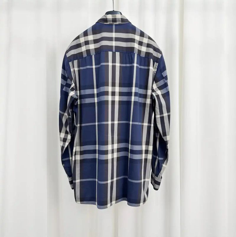 Burberry Burberry Mid-Length Cotton Logo Check Shirt Size US M / EU 48-50 / 2 - 2 Thumbnail