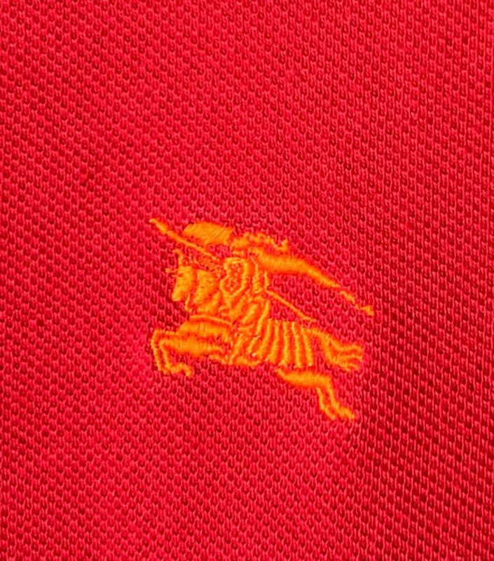 Burberry Burberry Red Cotton Men's Polo Shirt Size US S / EU 44-46 / 1 - 2 Thumbnail