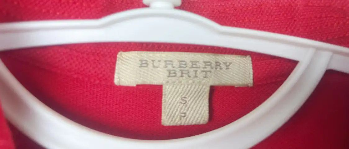 Burberry Burberry Red Cotton Men's Polo Shirt Size US S / EU 44-46 / 1 - 4 Thumbnail