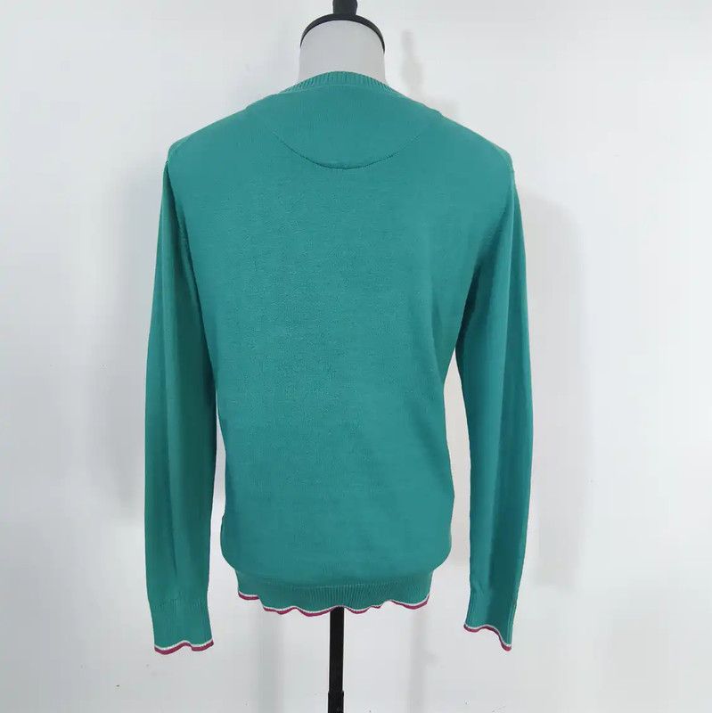 Burberry Burberry Men's Peacock Blue Cardigan Sweater Size US M / EU 48-50 / 2 - 4 Thumbnail