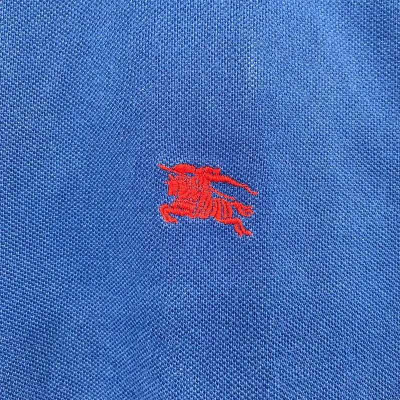 Burberry Burberry Summer Blue Cotton Polo for Men Size US S / EU 44-46 / 1 - 3 Thumbnail