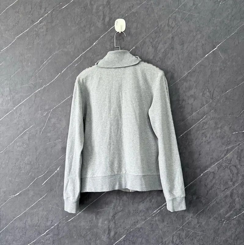 Burberry Burberry Gray Cotton Zip-Up Men's Jacket Size US L / EU 52-54 / 3 - 2 Thumbnail