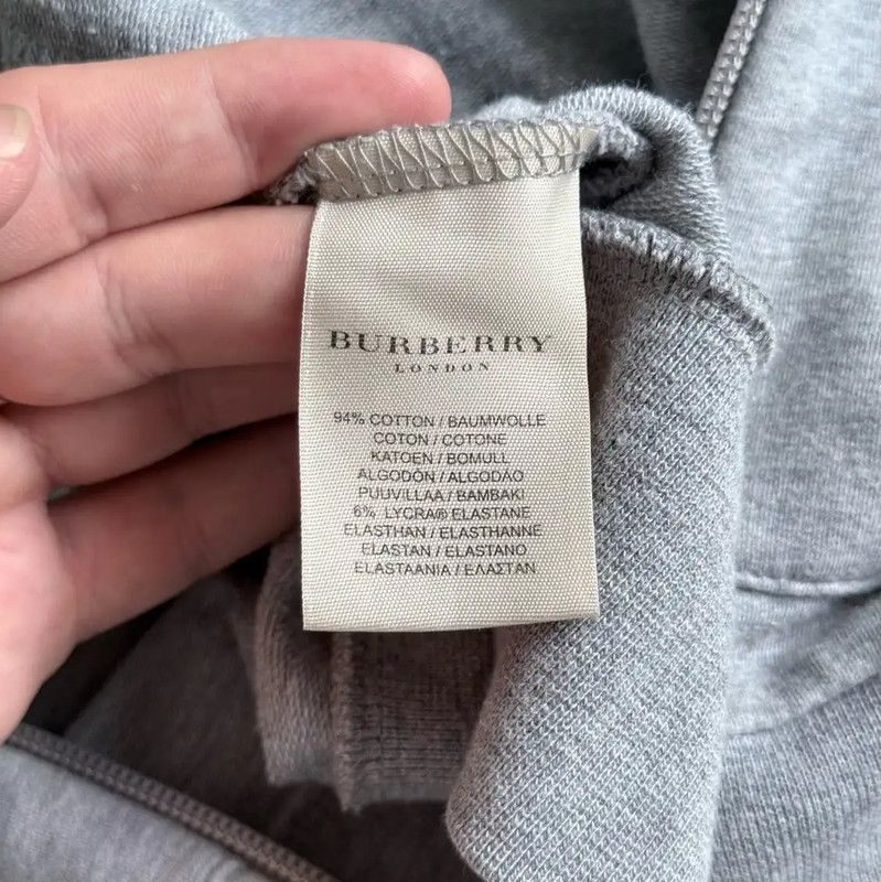 Burberry Burberry Gray Cotton Zip-Up Men's Jacket Size US L / EU 52-54 / 3 - 4 Thumbnail