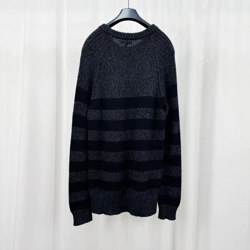 Burberry Burberry Men's Black-Grey Striped Knit Sweater Size US S / EU 44-46 / 1 - 2 Thumbnail