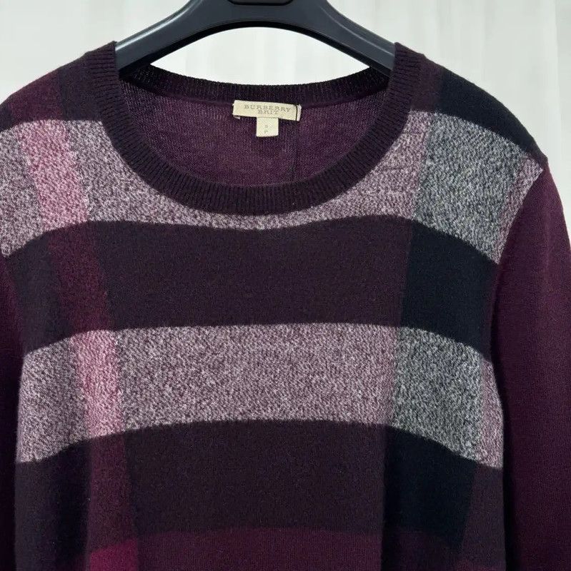 Burberry Burberry Men's Wine Red Logo Knit Sweater Size US S / EU 44-46 / 1 - 3 Thumbnail