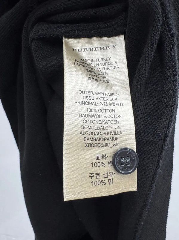 Burberry Burberry Black Embroidered Logo Polo Shirt Size US S / EU 44-46 / 1 - 4 Thumbnail