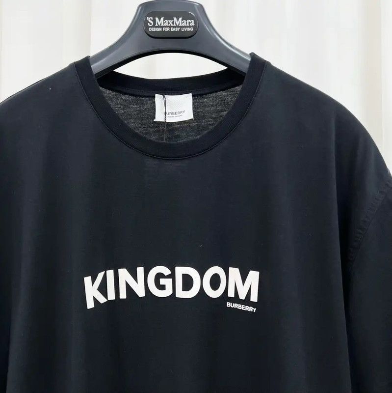 Burberry Burberry Kingdom Black Cotton Short Sleeve T-Shirt Size US L / EU 52-54 / 3 - 3 Thumbnail