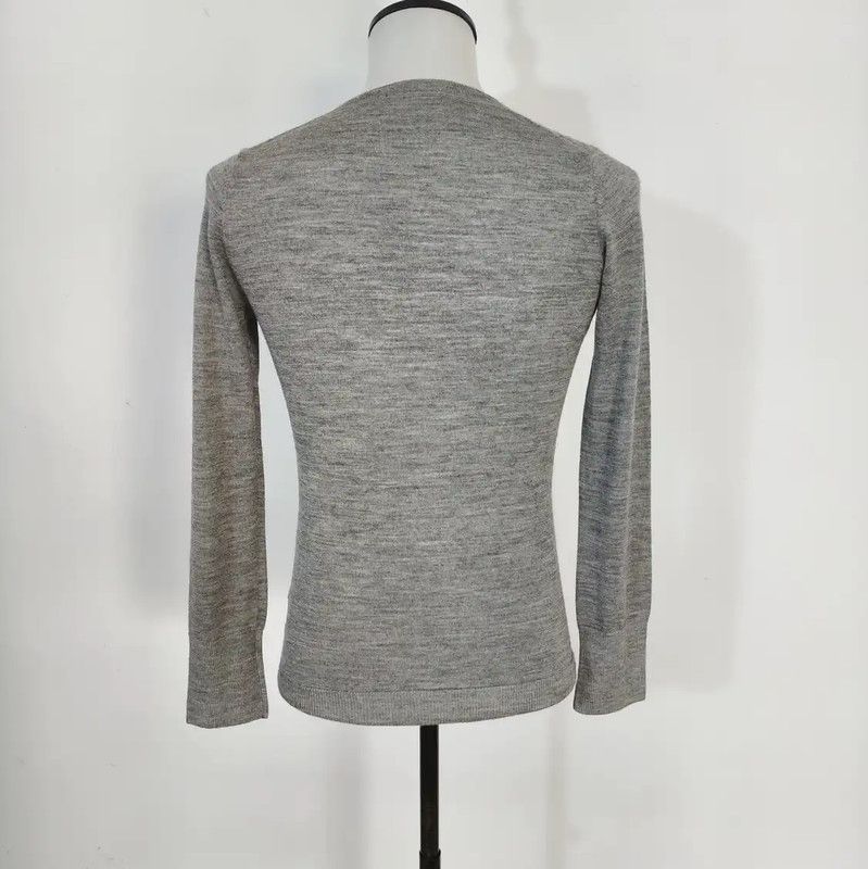Burberry Burberry Gray Silk Argyle Cardigan for Men Size US XS / EU 42 / 0 - 4 Thumbnail
