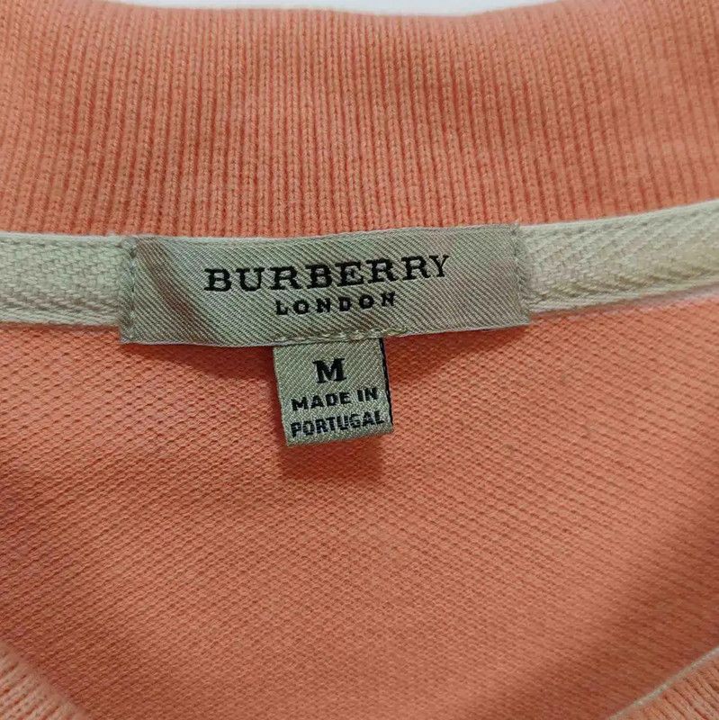 Burberry Burberry Men's Orange Striped Polo Shirt Size US M / EU 48-50 / 2 - 3 Thumbnail
