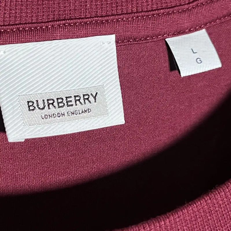 Burberry Burberry Men's Fuchsia Cotton T-Shirt Size US L / EU 52-54 / 3 - 3 Thumbnail