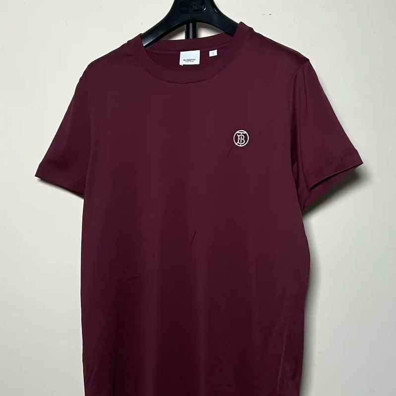 Burberry Burberry Men's Fuchsia Cotton T-Shirt Size US L / EU 52-54 / 3 - 2 Thumbnail