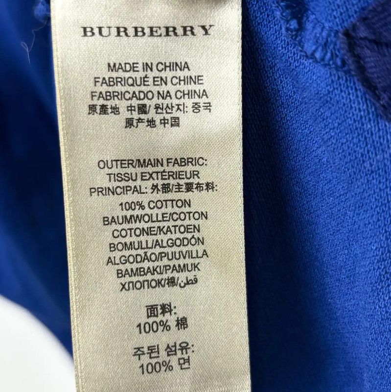 Burberry Burberry Light Blue Men's Polo Shirt Size US M / EU 48-50 / 2 - 4 Thumbnail