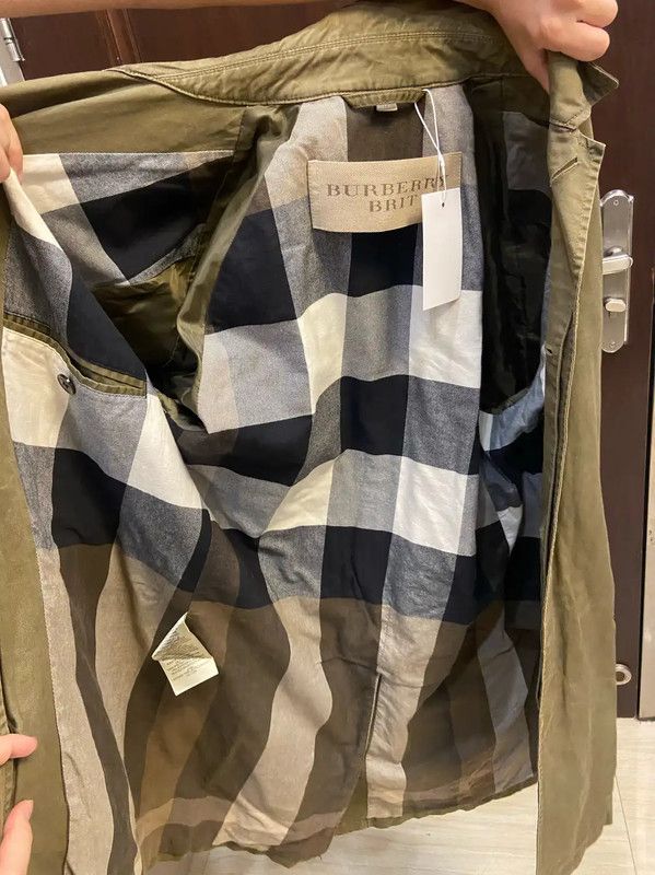 Burberry Burberry Green Cotton Mid-Length War Horse Coat Size US M / EU 48-50 / 2 - 4 Thumbnail