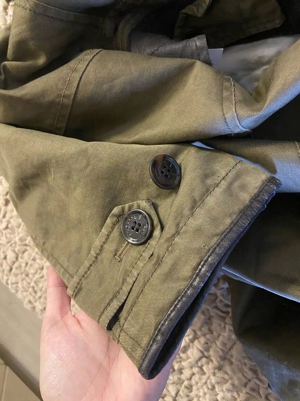 Burberry Burberry Green Cotton Mid-Length War Horse Coat Size US M / EU 48-50 / 2 - 6 Thumbnail