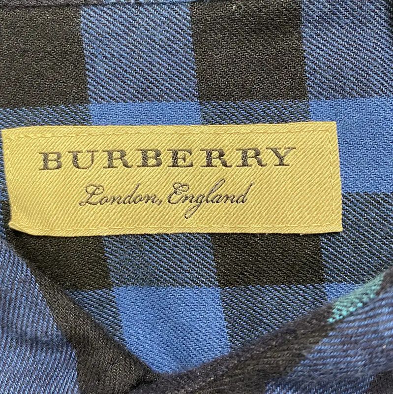 Burberry Burberry Blue Cotton Long Sleeve Shirt Size US M / EU 48-50 / 2 - 6 Thumbnail