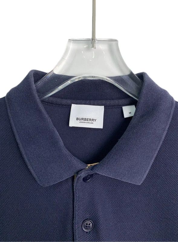 Burberry Burberry Men's Navy Cotton Polo Shirt Size US M / EU 48-50 / 2 - 3 Thumbnail