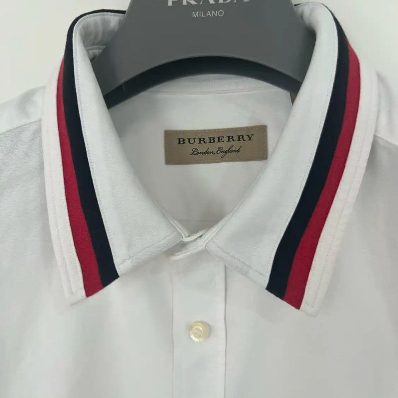Burberry Burberry White Long Sleeve Shirt for Men Size US XL / EU 56 / 4 - 4 Thumbnail
