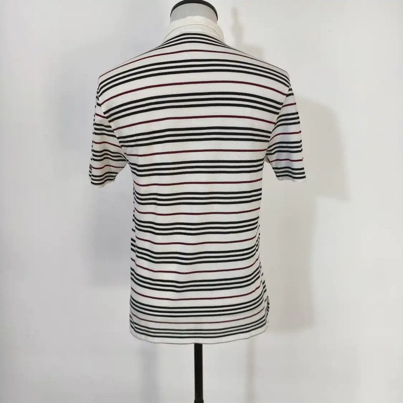 Burberry Burberry Men's Summer White Striped Polo Shirt Size US M / EU 48-50 / 2 - 5 Thumbnail