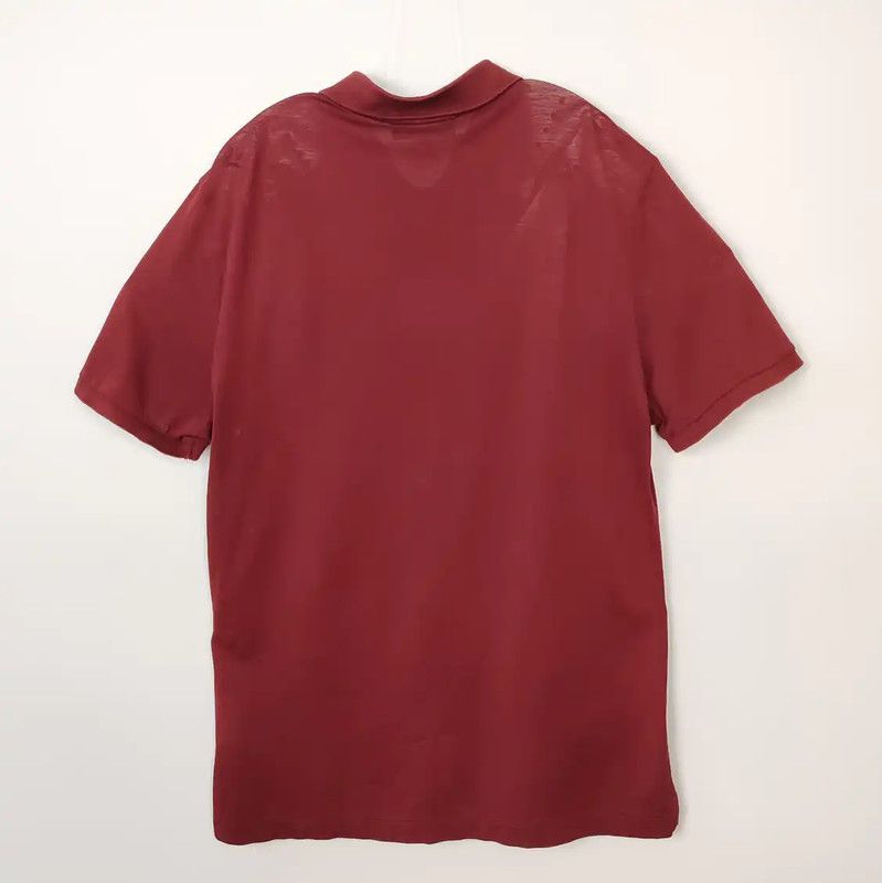 Burberry Burberry Red Men's Cotton Polo Shirt Size US L / EU 52-54 / 3 - 2 Thumbnail