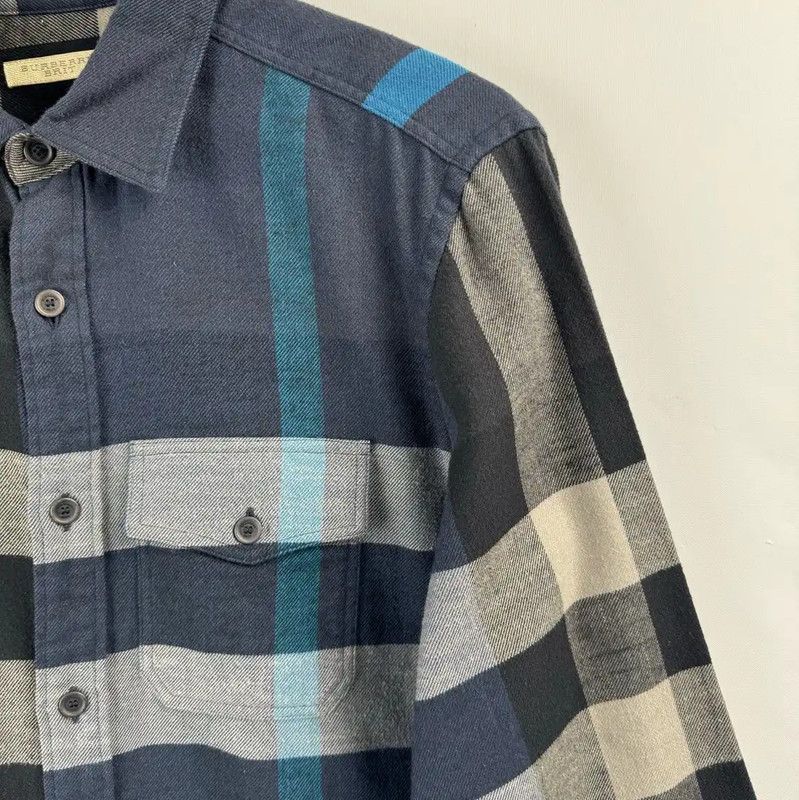 Burberry Burberry Men's Colorblock Long Sleeve Shirt Size US XL / EU 56 / 4 - 4 Thumbnail