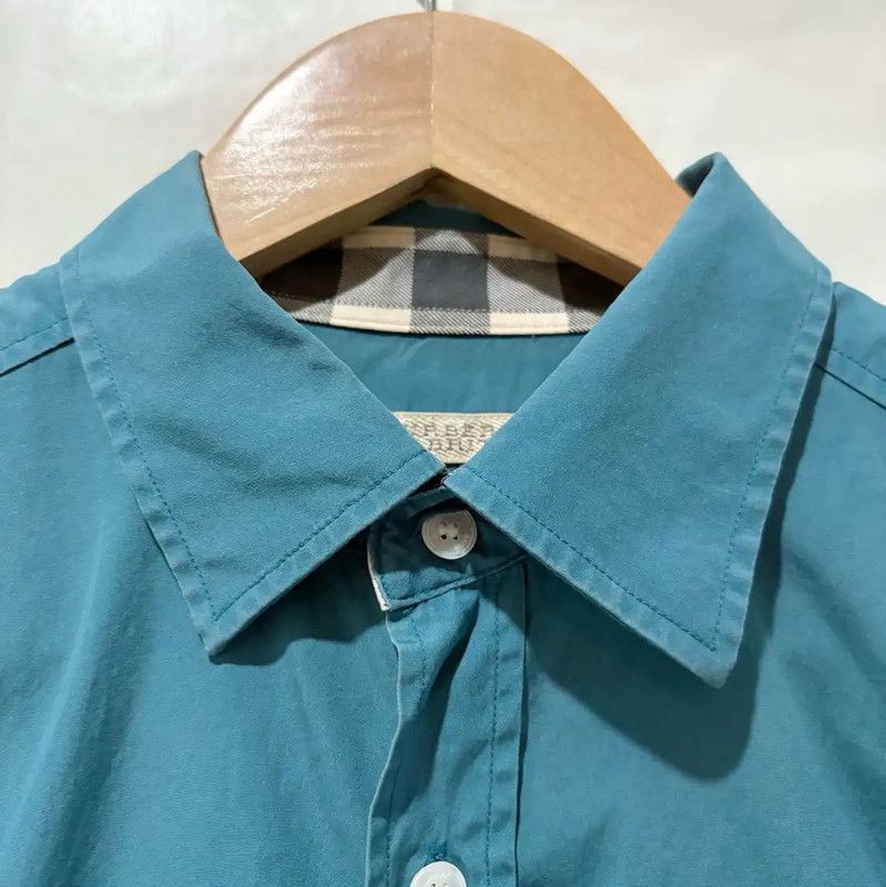 Burberry Burberry Blue Cotton Long Sleeve Shirt Size US M / EU 48-50 / 2 - 3 Thumbnail