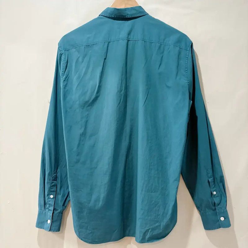 Burberry Burberry Blue Cotton Long Sleeve Shirt Size US M / EU 48-50 / 2 - 2 Thumbnail