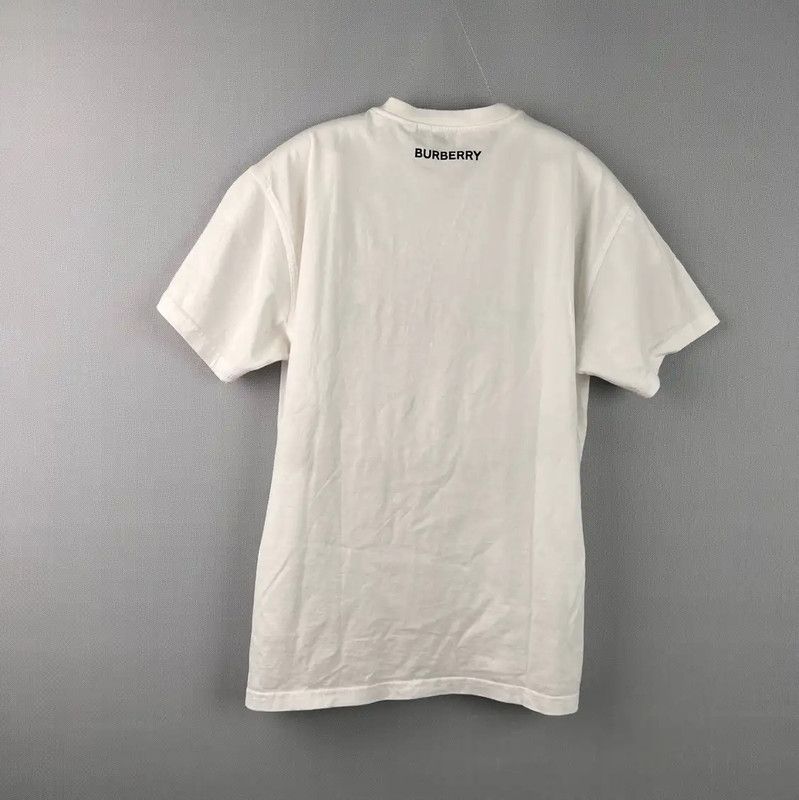 Burberry Burberry Graphic Print White Cotton T-Shirt Size US XS / EU 42 / 0 - 2 Thumbnail