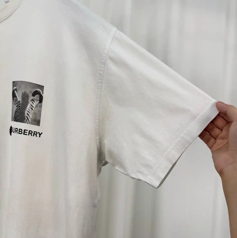 Burberry Burberry Summer Logo Printed White T-Shirt Size US S / EU 44-46 / 1 - 4 Thumbnail