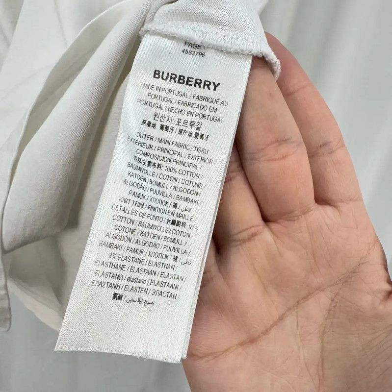 Burberry Burberry Summer Logo Printed White T-Shirt Size US S / EU 44-46 / 1 - 6 Thumbnail